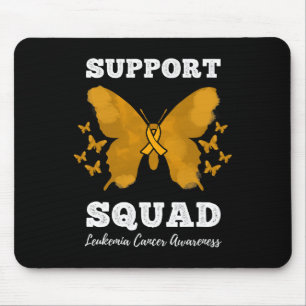 Unterstützungsteam Leukämie Krebsbewusstsein Blutk Mousepad