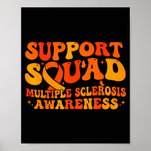 Unterstützungsteam Multiple Sklerose-Bewusstsein m Poster