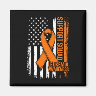 Unterstützungsteam Orange Band Leukämie Blutkrebs  Magnet
