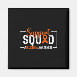 Unterstützungsteam Orange Band Leukämie Blutkrebs  Magnet