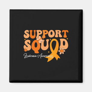 Unterstützungsteam Orange Band Leukämie Blutkrebs  Magnet