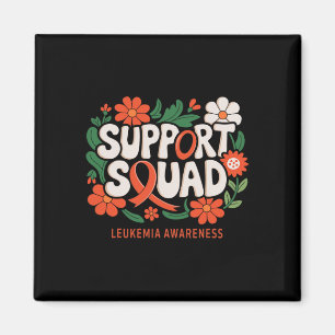 Unterstützungsteam Orange Band Leukämie Blutkrebs  Magnet