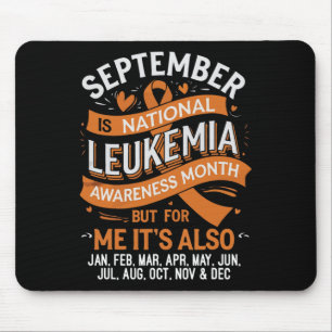 Unterstützungsteam Orange Band Leukämie Blutkrebs  Mousepad