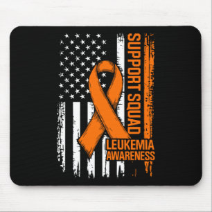 Unterstützungsteam Orange Band Leukämie Blutkrebs Mousepad