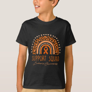 Unterstützungsteam Orange Band Leukämie Blutkrebs T-Shirt