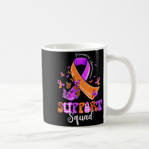 Unterstützungsteam Orange Lila Band Psoriasis-Bewu Kaffeetasse