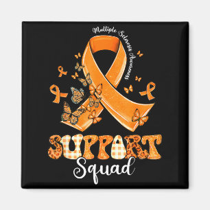 Unterstützungsteam Orange Schleife Schmetterling M Magnet