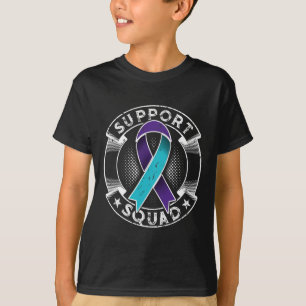 Unterstützungsteam-Schleife Suizidpräventionsbewus T-Shirt