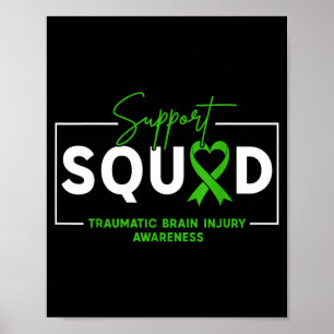 Unterstützungsteam TBI Schädel-Hirn-Trauma Bewusst Poster