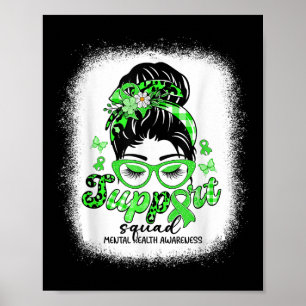Unterstützungsteam Unordentlicher Dutt Frauen Bewu Poster