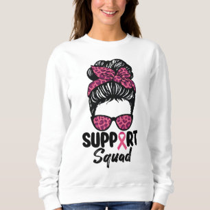 Unterstützungsteam Unordentlicher Knoten Rosa Krie Sweatshirt