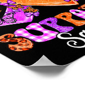 Unterstützungstrupp Orange Lila Band Psoriasis-Bew Poster (Ecke)