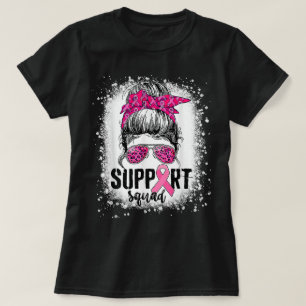 Unterstützungstrupp Unordentlicher Knoten Rosa Kri T-Shirt