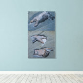 Untersuchung der Hände eines Mannes Leinwanddruck (Insitu (Holzboden))