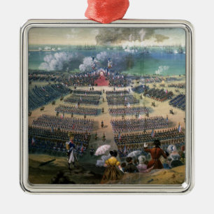 Untersuchung der Truppen Silbernes Ornament