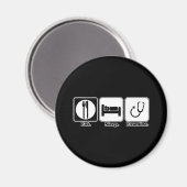 Untersuchung des Essenschlafs Magnet (Vorderseite/Rückseite)