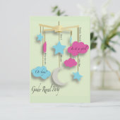 Untersuchung des geschlechtsspezifischen Party Einladung (Stehend Vorderseite)