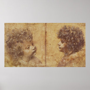 Untersuchung des Kopfes eines Kindes Poster