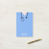 Untersuchung des Krankenhauses auf Arztpraxis Post-it Klebezettel (Auf Schreibtisch)