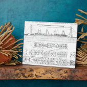 Untersuchung des Verlusts der Titanic: Querverbind Fotoplatte (Seite)