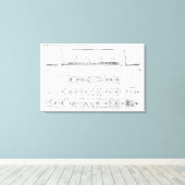 Untersuchung des Verlusts der Titanic: Querverbind Leinwanddruck (Insitu (Holzboden))