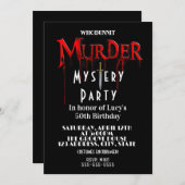 Untersuchung eines Mordmörders Einladung (Vorne/Hinten)