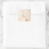 Untersuchung eines Unterschenkels und Fußes Quadratischer Aufkleber (Tasche)