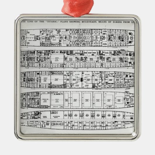 Untersuchung im Verlust vom titanischen: Ornament Aus Metall (Vorne)