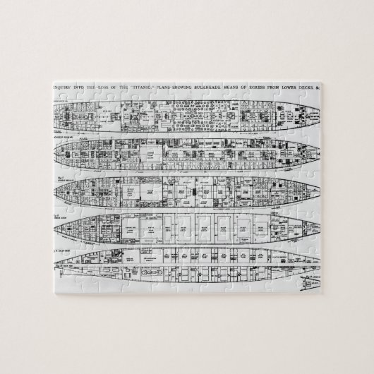 Untersuchung im Verlust vom titanischen: Puzzle (Horizontal)