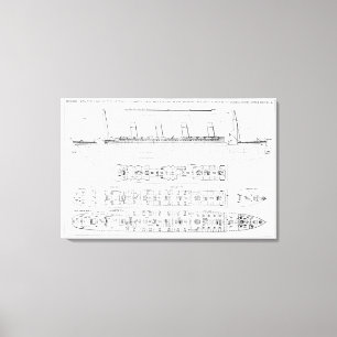 Untersuchung über den Verlust vom titanischen: Leinwanddruck