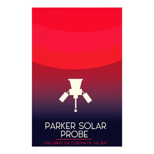 Untersuchung von Parker Solar Sonden Fotodruck (Vorne)