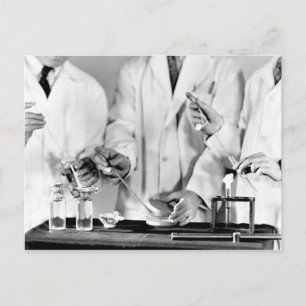 Untersuchung von Wasser auf Bakterien Postkarte