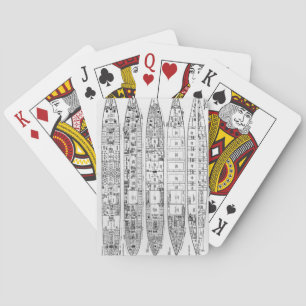 Untersuchung zum Verlust der Titanic: Querschnitte Spielkarten