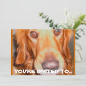 UNTERSUCHUNGEN DER BIRTHDAY-PARTEI DOGGIE EINLADUNG (Stehend Vorderseite)