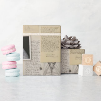 Untersuchungsausschuss mit Fotos und Hinweisen Geschenkpapier