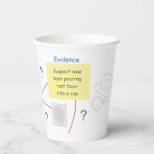 Untersuchungskommission für Kriminalromane Pappbecher (Vorderseite)