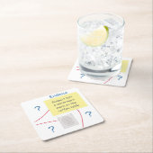 Untersuchungskommission für Kriminalromane Rechteckiger Pappuntersetzer (Vor Ort)