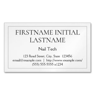 Untertriebene Nagel-Technologie-magnetische Magnetische Visitenkarte