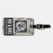 Untertriebener Blumenherr und Frau Personalized Gepäckanhänger (Vorderseite horizontal)