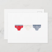 Unterwäsche Postkarte (Vorne/Hinten)