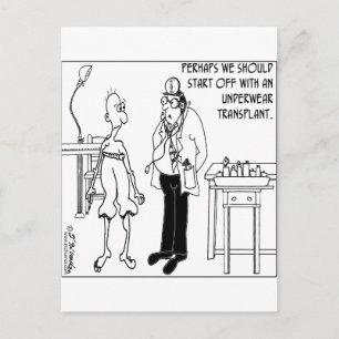 Unterwäsche-Transplantation Postkarte