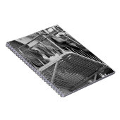 Unterwäsche zum Trocknen von Spaß Schwarzweiß-Foto Notizblock (Rechte Seite)