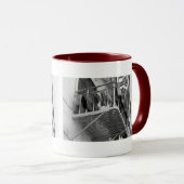 Unterwäsche zum Trocknen von Spaß Schwarzweiß-Foto Tasse (VorderseiteRechts)