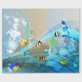 Unterwasser-1-Schleifpapier Geschenkpapier (Flach)
