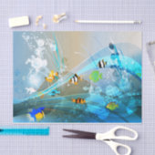 Unterwasser 1 seidenpapier (Handwerk)