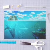 Unterwasser 23 seidenpapier (Handwerk)