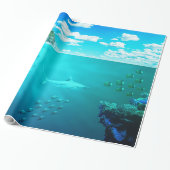 Unterwasser-23-Wrapping Paper Geschenkpapier (Ungerollt)