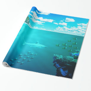 Unterwasser-23-Wrapping Paper Geschenkpapier