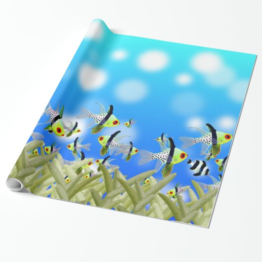 Unterwasser-28-Wrapping Paper Geschenkpapier (Ungerollt)