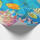 Unterwasser-2-Schleifpapier Geschenkpapier (Ecke)